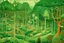 Placeholder: A green cybernetic forest designed in Chinese paper art painted by Georges Seurat