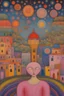 Placeholder: Every mind contains the whole universe; Neo-Figurative Art; fabulously detailed; Transcendent; Hundertwasser; Alan Kenny; beautiful glittery pastels