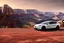 Placeholder: A Tesla 'Model S' is parked, in the 'Grand Canyon National Park'. (CINEMATIC, WIDE ANGLE LENS, PHOTO REAL)