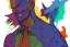 Placeholder: character deformed inks and colors, design and art by sam curry