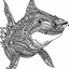 Placeholder: shark, mandala, minimal lines, cartoon, white back ground color, real style, realistic, minimalistic, minimal black line art, line art, crisp line art, unique coloring sheet, outlined, outline, crisp, crisp line edges, illustration, thin lines, crisp clear lines, line art, clean line art, unique, 8k, amazing, masterpiece, no colors, no dark color, no black color, avoid thick black, minimalistic line edges, pure white back ground, image character full fit to page,