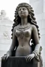 Placeholder: full body stone statue of Virgo Empress Kadosh Iesus Yeshiva Dictator of the Known Universe Queen of Heaven Ishtar Venus Ekadeshi Hathor Asherah Athena Ostara Qudshu Qetesh Britannia Columbia Goddess of many names in Hindu Egyptian Aztec Mayan Native American Japanese Yakut Ancient Greek style, statue, marble granite texture, pale white dull colours, photo-realistic, 50mm lens, f/2.8, natural soft lighting