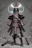 Placeholder: Neon skeleton samurai