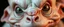 Placeholder: close up portrait with smooth grainy skin fine pores and real skin texture, clear transparent skin, wise eyes, hairy macho kobold disco albino limbo