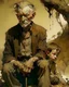 Placeholder: old man, young boy, Alex Maleev , Arthur Rackham, Maxfield Parrish,