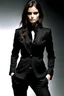 Placeholder: hot woman in black suit i said hot make her hotter