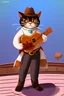 Placeholder: gato vaquero dibujo animado