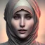 Placeholder: close up portrait of fog as woman in hijab, fine detail, highly intricate, modern surrealism painting, defined cracks and breaks, high-quality, volumetric lighting, 8k, ultrahd, George Grie, Marco Escobedo, Igor Morski,Brian Froud, Howard Lyon, Selina French,