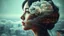 Placeholder: A portrait of a woman formed by a surreal, dreamlike mental landscape reminiscent of double exposure photographs, with layered, swirling clouds and neurological pathways evoking the futuristic, dystopian cityscapes of Cyberpunk 2099 and Blade Runner 2049. Inspired by Vincent Callebaut’s innovative, eco-friendly designs and the complex, mathematically driven patterns of the Fibonacci sequence, seamlessly blending into a dark, misty atmosphere. Igor Morskoy’s signature blend of organic and synthet