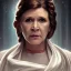 Placeholder: [[Carrie Fisher as Princess Leia]] :: [[sharp brown eyes, short hair, head and shoulders portrait, 8k resolution concept art portrait by Greg Rutkowski, Artgerm, WLOP, Alphonse Mucha, dynamic lighting, hyperdetailed, intricately detailed, trending on Artstation, triadic colors, Unreal Engine 5, volumetric lighting]]