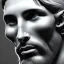 Placeholder: Messi whitemarble man, beautiful, eyes, full of details, hight definition, black backround, 8k