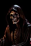 Placeholder: ultra high image quality, Grim Reaper Close-up of an set against AMOLED-worthy pure black backdrop, fantasy art style infused with filter, tailored for vertical wallpaper, exclusive design with no duplicates, radiating beauty suitable for a PC screen image, vivid colors, ultra fine, digital painting.