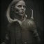 Placeholder: A viking boy and a girl, hr giger, scary, steam punk, realistic, made in octane, cinematic, ultra-realistic, extremely detailed octane rendering, 8K, VRAY Super Real ar 2:3, dof photorealistic futuristic 50mm lens hard lighting dark gray tintype photograph, realistic lighting, sepia color