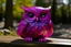 Placeholder: A magenta illusion elemental owl painted by Xul Solar