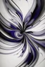 Placeholder: Whirlygig; Abstract art; Ink wash; purple and silver