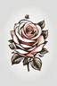 Placeholder: Beautiful roses logo design, plain white background