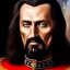 Placeholder: Ultra detailed fullbody Portrait in oil on canvas of Vlad the Impaler with armor,helmet,extremely detailed digital painting,ultrarealistic skin,intense stare, extremely detailed face, crystal clear eyes, mystical colors ,perfectly centered image, perfect composition, rim light, beautiful lighting,masterpiece ,8k, stunning scene, raytracing, anatomically correct, in the style of Simon Bisley and Ohrai Noriyoshi and robert e howard and Steve Jung and Wizyakuza and uncannyknack.