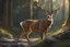 Placeholder: Shadow in 8k realistic anime e drawing style, close picture, Deer them, intricate details, highly detailed, high details, detailed portrait, masterpiece,ultra detailed, ultra quality
