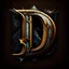 Placeholder: fantasy logo of letter D in shape of keep