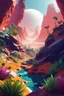 Placeholder: (((close midshot))), (((low poly art:2))), (astronaut), ultra detailed illustration of an environment on a dangerous:1.2 exotic planet with plants and wild (animals:1.5), (vast open world), astroneer inspired, highest quality, no lines, no outlines candid photography. by Lekrot