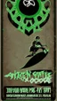 Placeholder: skAte old school hardcore punk green flyer