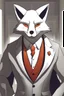 Placeholder: Fox character dressed in suits