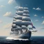 Placeholder: fullbody Drawing of 'USS Constitution Sailboat',intricate detail,andrea bonelli,Kilian Eng,Ohrai,evan lee,Aleksandr Sidelnikov,three quarters frontal aerial view,toned colors,16k