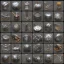 Placeholder: sprite sheet 32x32 metal scrap, metal trash, metal component