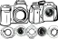 Placeholder: Vector DSLR Camera Photography Vector Vector Illustration