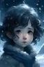 Placeholder: The spirit of the realm of ice and snow. The spirit takes on the form of a little girl with short curly black hair.