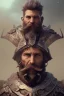 Placeholder: photorealistic warrior, hyperdetailed painting, luminism, Bar lighting, complex, purple mohawk, 4k resolution concept art, Artgerm, WLOP, Alphonse Mucha, 3d render, octane render, intricately detailed, cinematic, awesome full color, hand drawn, dark, gritty, cinematic, purple beard, wyvern