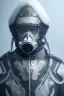 Placeholder: All Black Russian soldier, wearing high tech mask, white smoke, dark, rage, sorrow, high definition, ultra 8 k, volumetric lighting, blue fire, fog