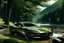 Placeholder: Ferrari Lusso Gt pista, Beautiful gal, mountain, river, trees calm ambience..