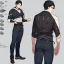 Placeholder: Character sheet, male, black hair, poor, cloth and leather clothes, pants