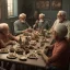 Placeholder: Family dinner, old man sitting at the top of the table, tension, 8k, HD, cinematography, photorealistic, Cinematic, Color Grading, Ultra-Wide Angle, Depth of Field, hyper-detailed, beautifully color-coded, intricate details, beautifully color graded, Cinematic, Color Grading, Editorial Photography, Depth of Field, DOF, Tilt Blur, White Balance, 32k, Super-Resolution, Megapixel, ProPhoto RGB, VR, Halfrear Lighting, Backlight, Natural Lighti