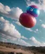 Placeholder: Ultra realistic speed clouds sky scene, wide angle view, sweet childs falling down, inflatable color clothing, free jumping flying, many trinkets, monster hair, hair monster, many jelly beans, balls, smile, happy, circus style, extreme, wind, clouds sea, 20,000 feet altitude, stratosphere, soft color, highly detailed, unreal engine 5, ray tracing, RTX, lumen lighting, ultra detail, volumetric lighting, 3d, finely drawn, high definition, high resolution.