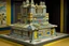 Placeholder: A gray mechanical casino designed in Navajo woven art painted by Lyonel Charles Feininger
