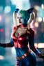 Placeholder: Eva Herzigova as Harley Quinn, closed eyes, rtx, reflection, 8k, glow, winning photography, caustics