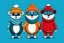 Placeholder: cool fun winter clothing brand winter wear random design party animal theme simple 3 colours