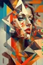 Placeholder: /imagine prompt:woman, cubist painting, oil in canvas, splash, rust, geometric shapes, colorful