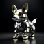 Placeholder: A metallic corgi android