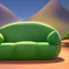 Placeholder: Couch in the shape of an avocado