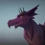 Placeholder: This dragon has 4 horns pointing foward. Its neck is short; Its snout is vertically tall, wide, short, and smooth. Its teeth are short. It has rounded claws, frills, and soft scales. Its tail is medium length and very wide.