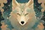 Placeholder: portrait of a mystic wolf, by victo ngai, by Hokusai, rbg, psychedelic, fractals, sacred geometry, medicine, sacred