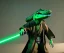 Placeholder: Star wars animation, crocodile, night vision goggles, samurai robe, holding lightsaber, hands, wrist gauntlets