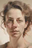 Placeholder: Portrait of a woman, creamy colors,