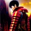 Placeholder: portrait of 'kaneda motorcycle-akira(1988)',ancient japanese armor, painting by gaston bussiere, greg rutkowski, yoji shinkawa, yoshitaka amano, tsutomu nihei, donato giancola, tim hildebrandt, oil on canvas, cinematic composition, extreme detail,fit full head inside picture,16k