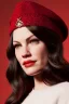 Placeholder: Liv Tyler is wearing a red hat, a flowery hat, and she's sitting in her own bed, in her own room.