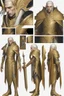 Placeholder: High elf wearing gold hemed white cloak