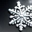 Placeholder: a picture of a snowflake shaped perfume bottle